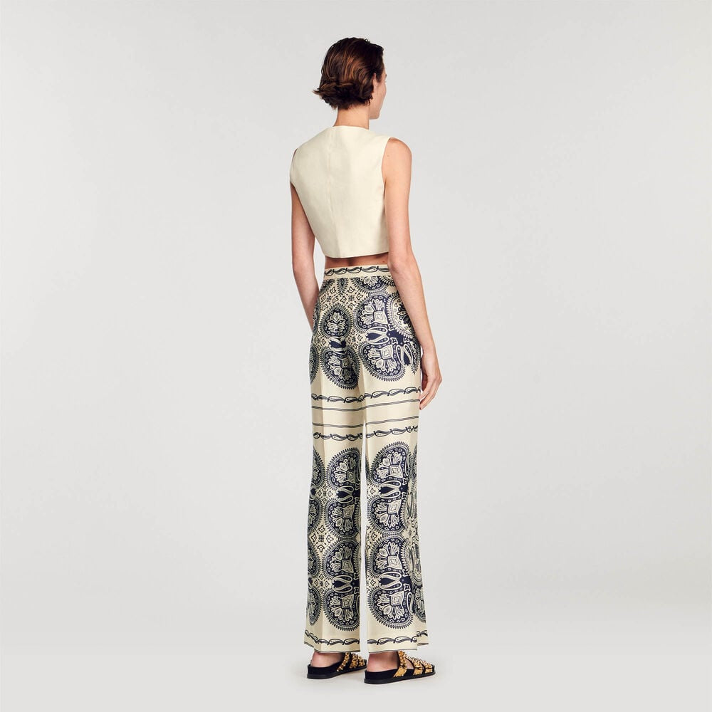 Wide leg trousers