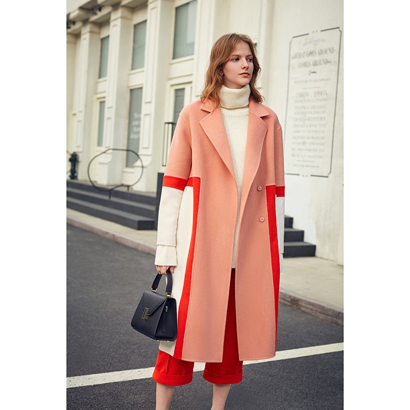 woolen coat - Pink