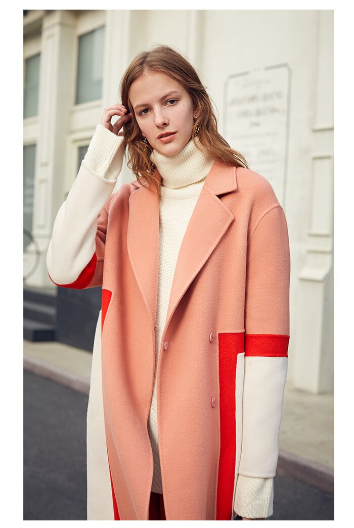 woolen coat - Pink