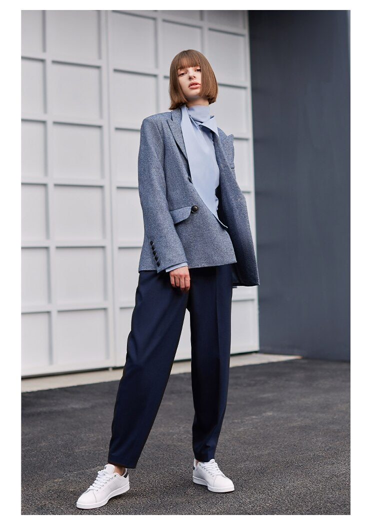 Navy blue - suit pants