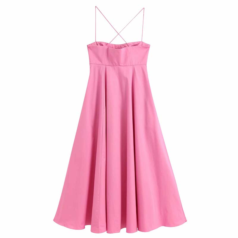 Sleeveless Maxi Dress Pink