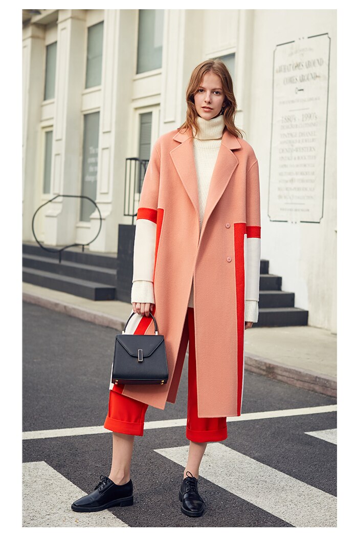 woolen coat - Pink