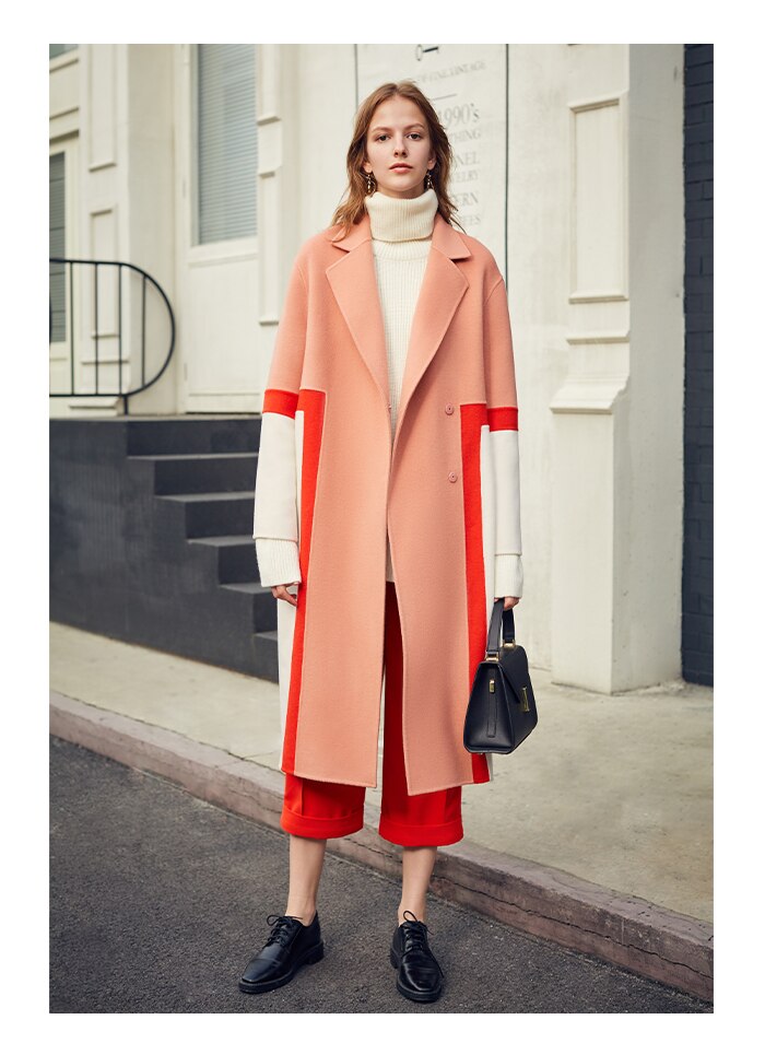 woolen coat - Pink