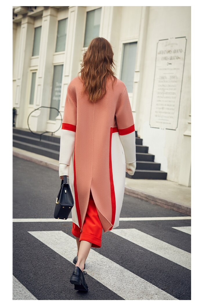 woolen coat - Pink