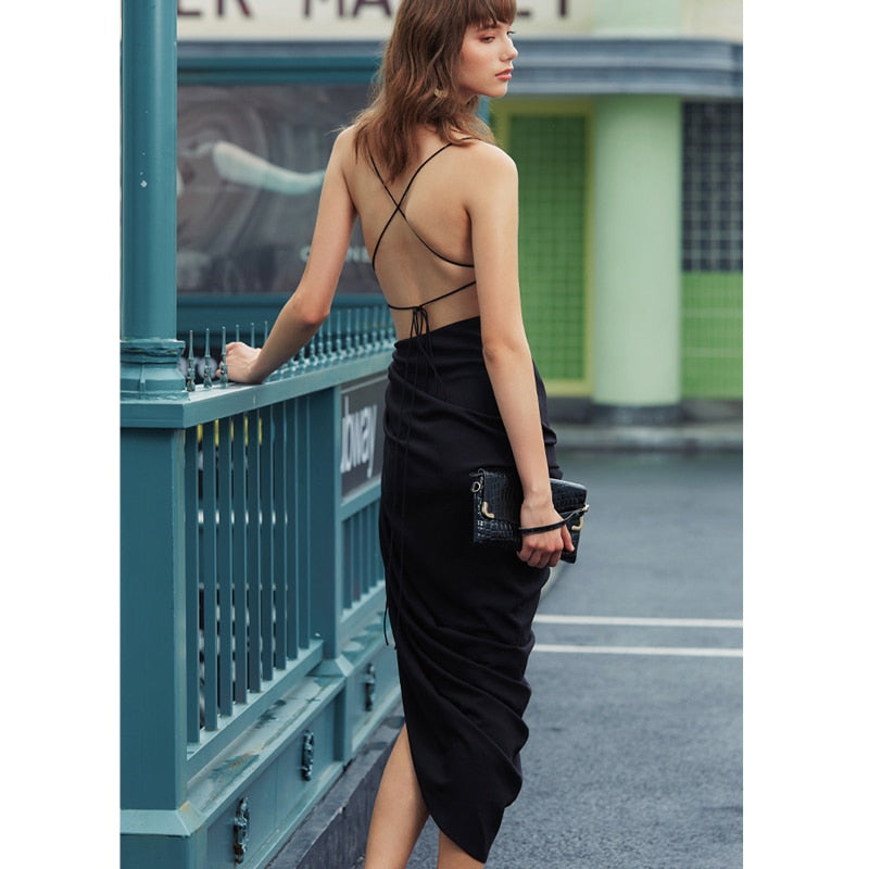 Long Dress black a