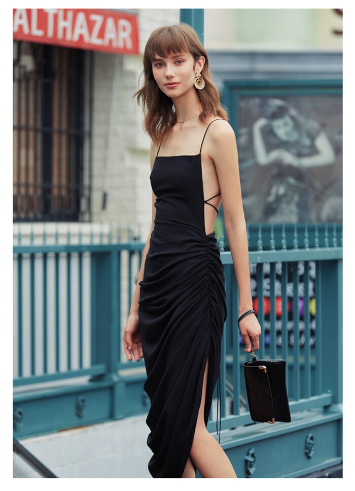 Long Dress black a