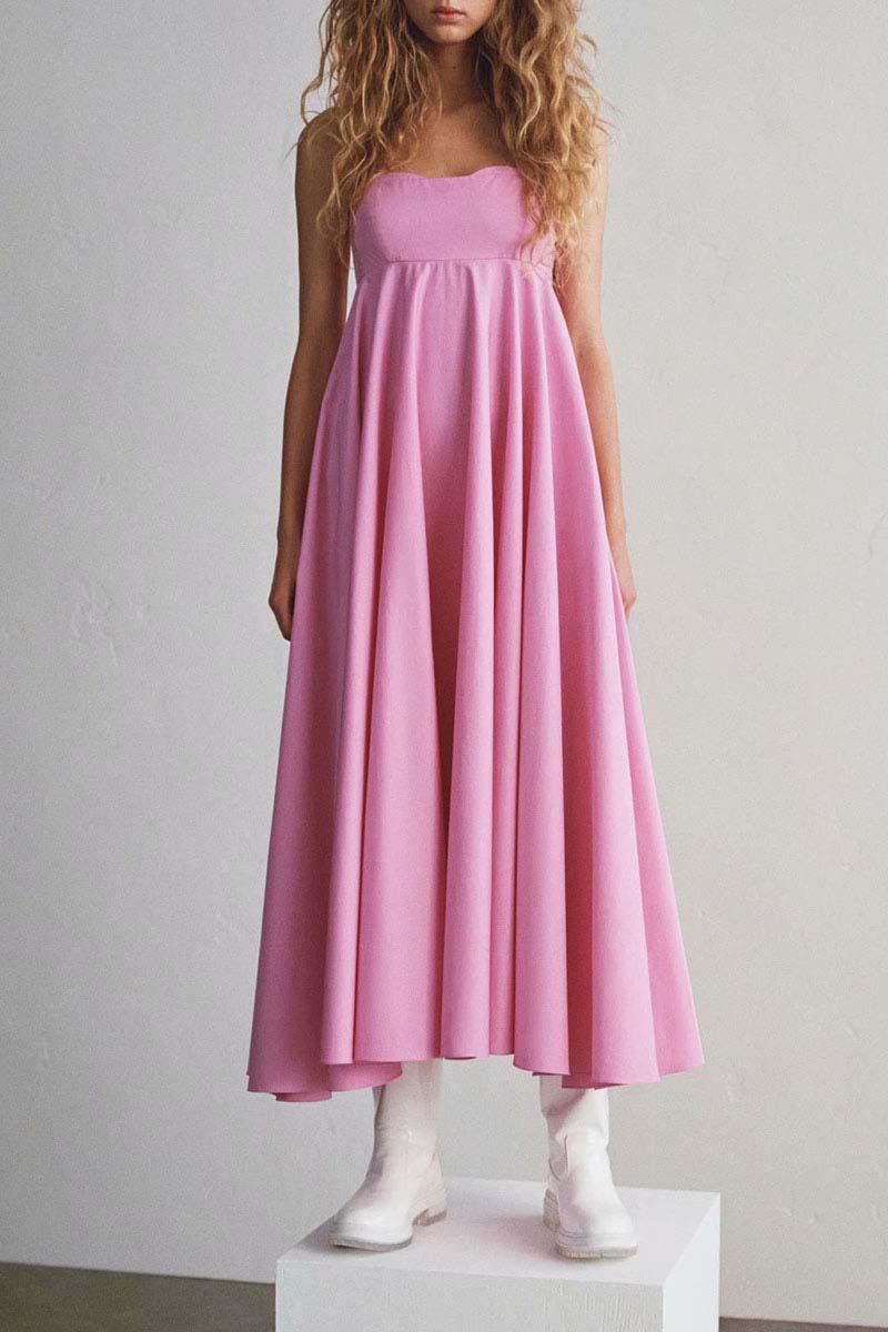 Sleeveless Maxi Dress Pink