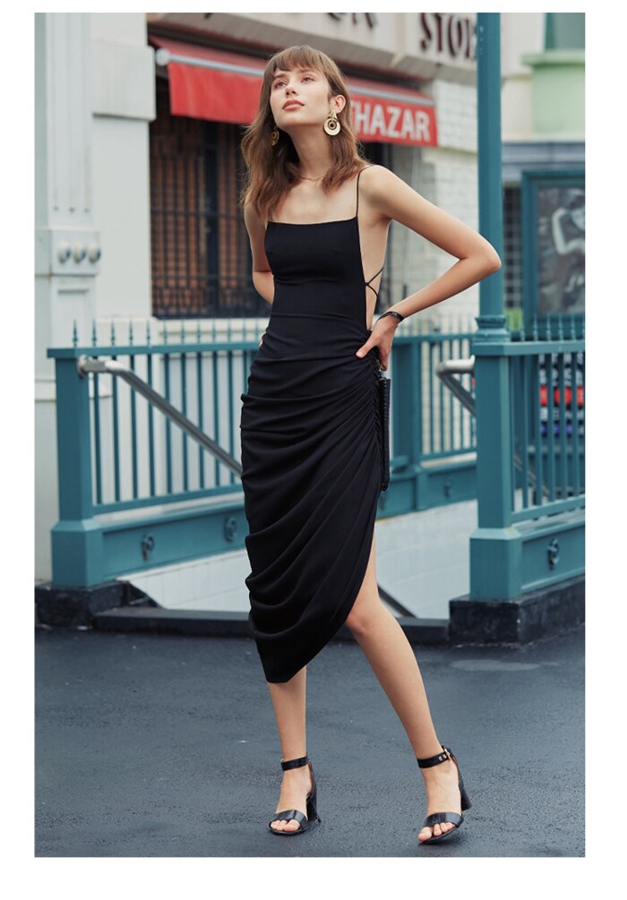 Long Dress black a