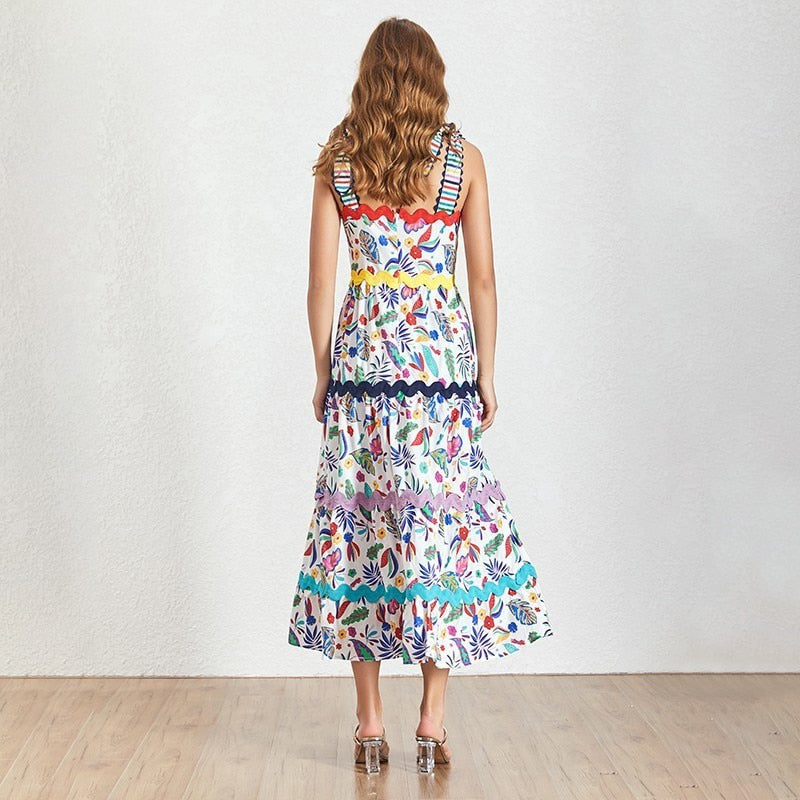 Summer Colors Print Women Dress