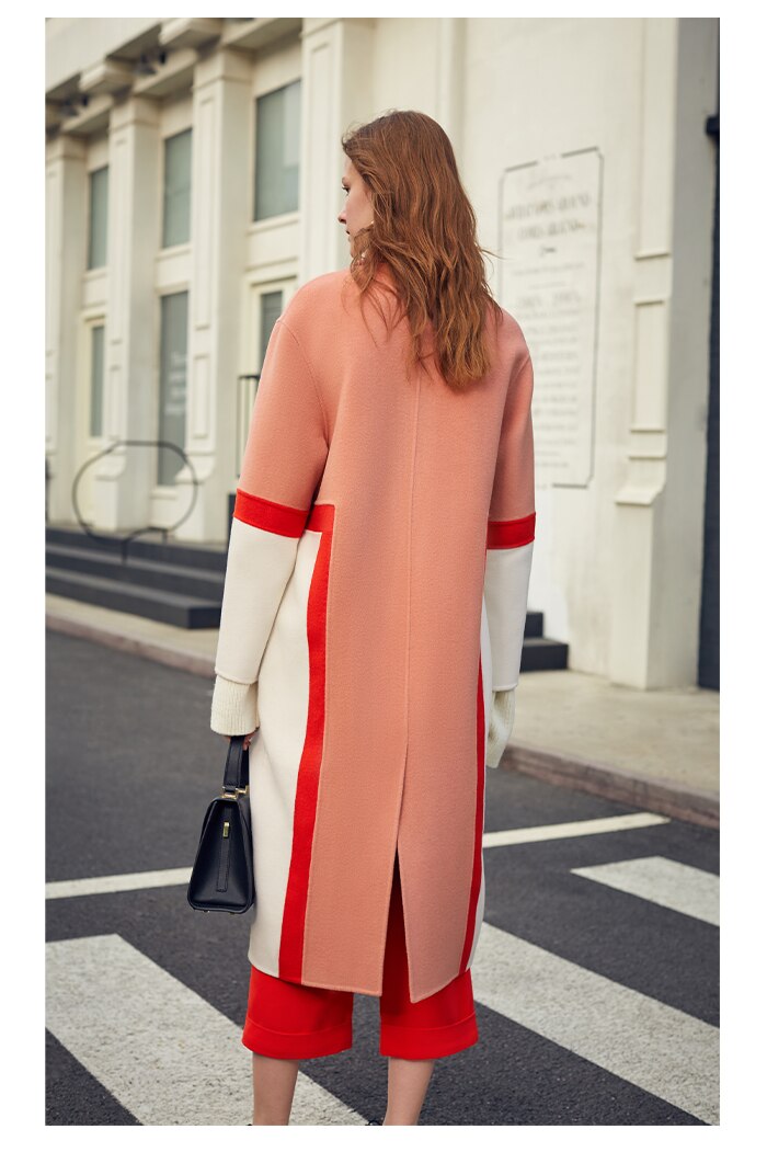 woolen coat - Pink