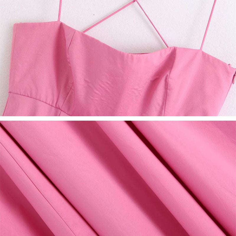 Sleeveless Maxi Dress Pink