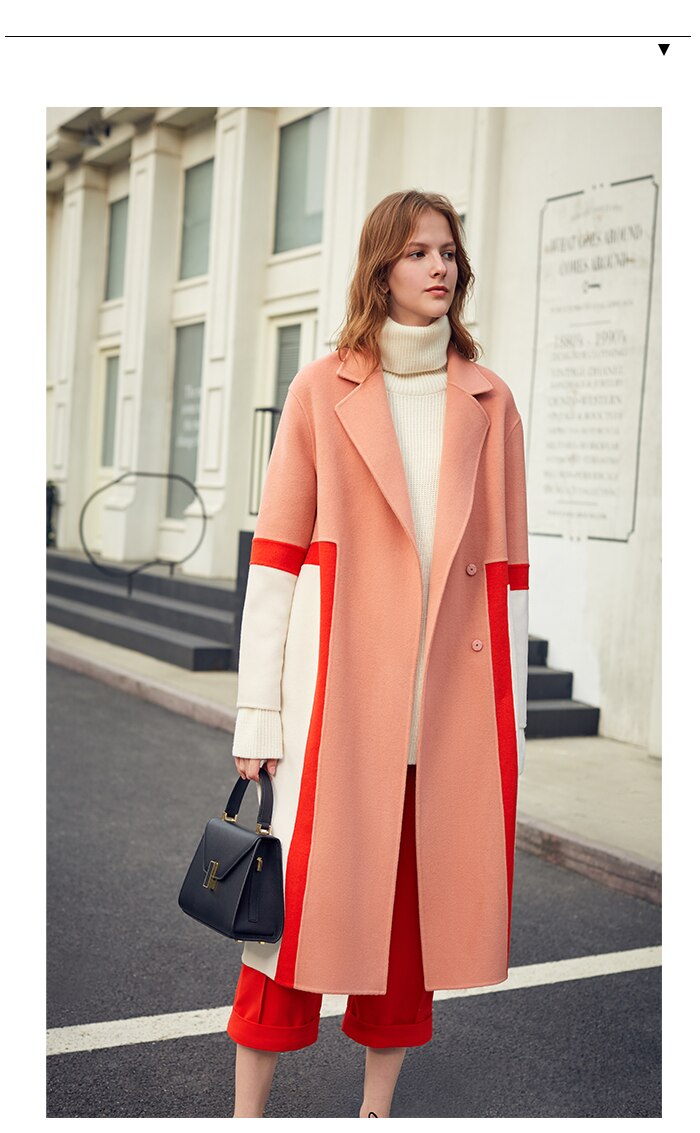 woolen coat - Pink