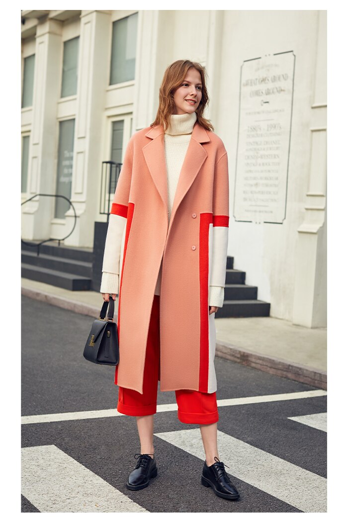 woolen coat - Pink