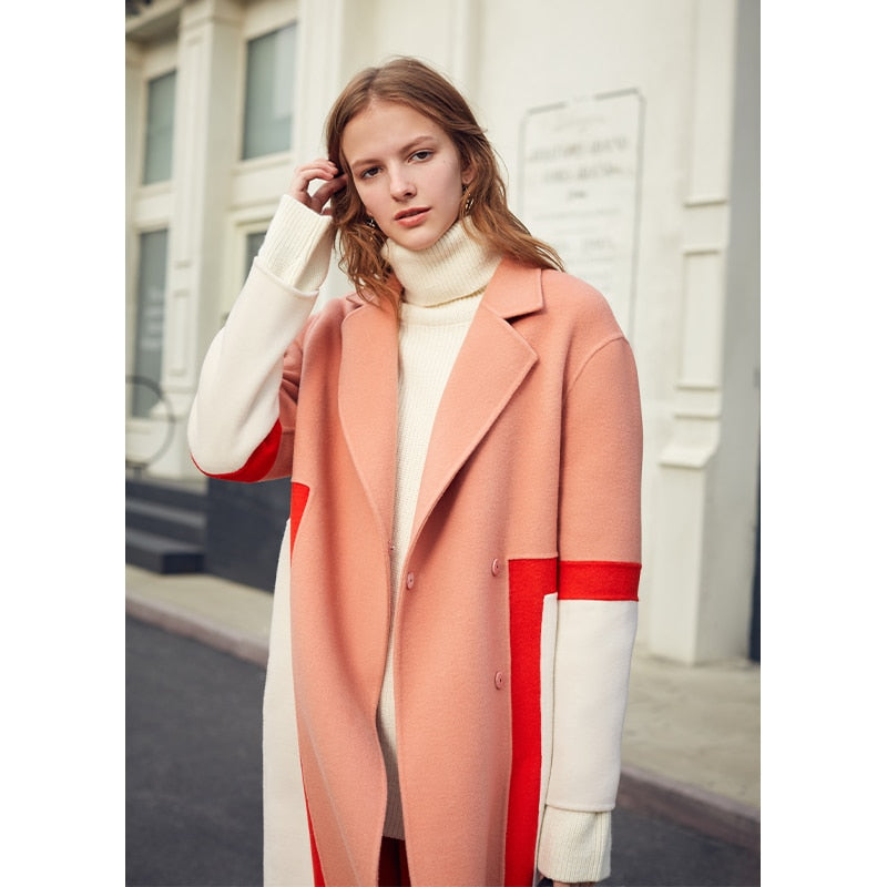 woolen coat - Pink