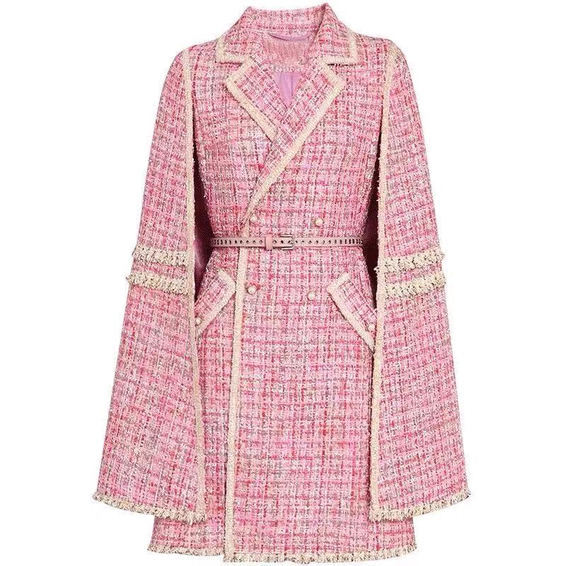 Winter Pink Tweed coat