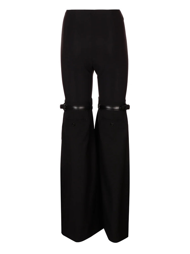 High Waist Trousers Black