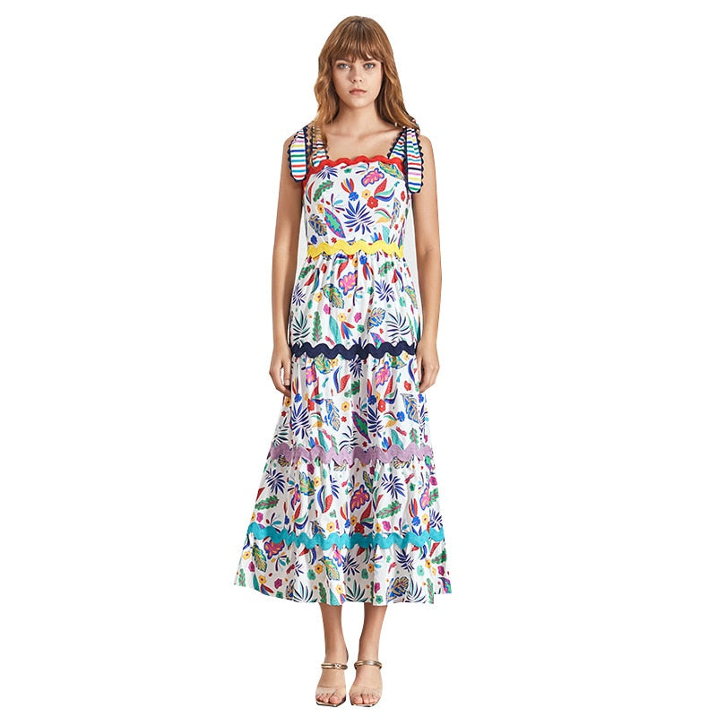 Summer Colors Print Women Dress