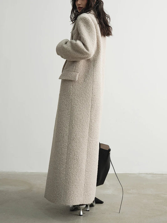 Long Sleeve Coat - Beige