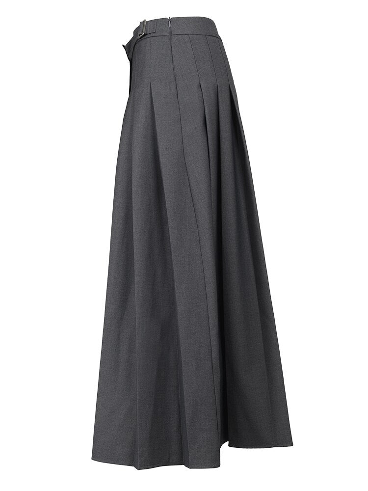 High Waist Long Skirt