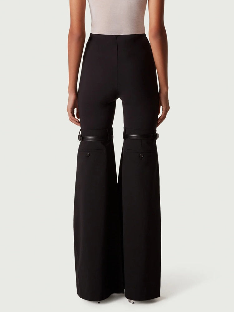 High Waist Trousers Black