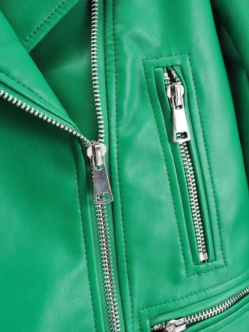 Leather jacket - Green