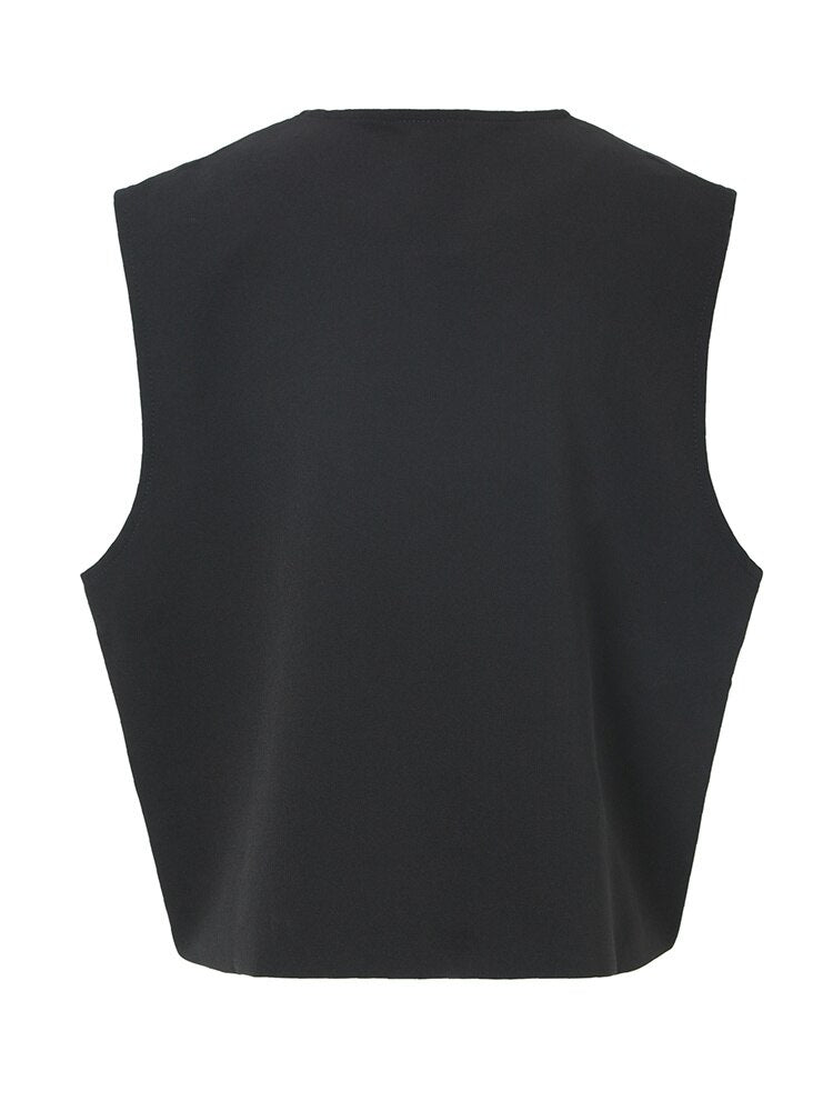 Women Black Vest