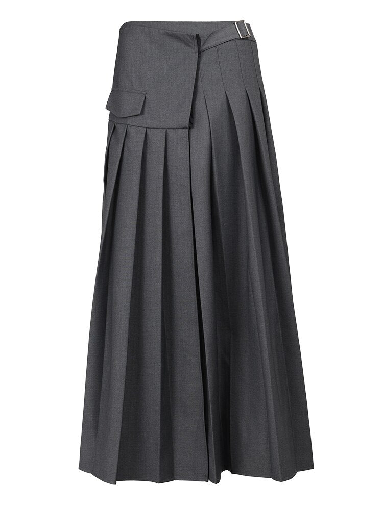 High Waist Long Skirt