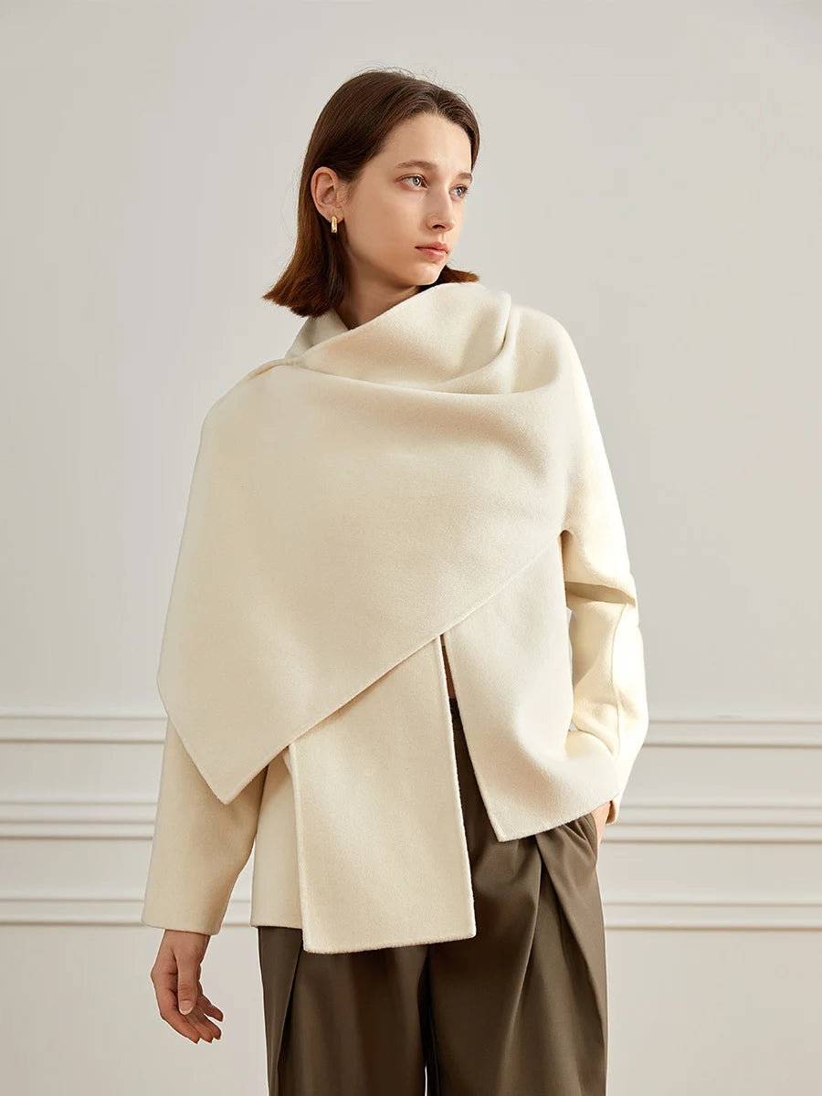 Cashmere Coat s Warm Shawl Double-sided