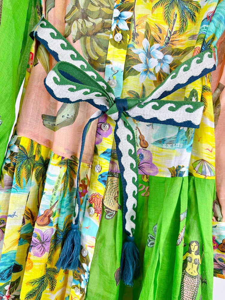 Summer Flowers Print Dress