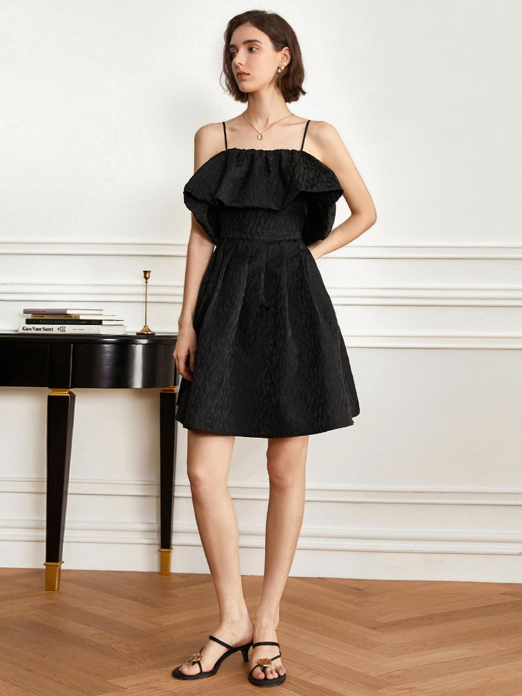 Short Dress Sleeveless - Black