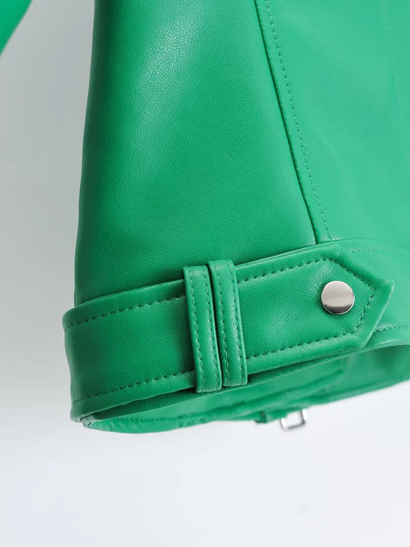 Leather jacket - Green