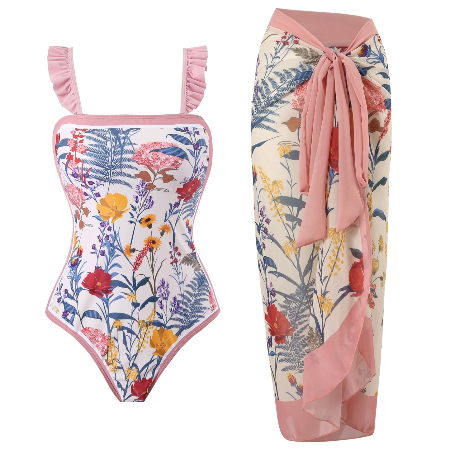 Swimsuits With Cover Up Swimwear Skirt