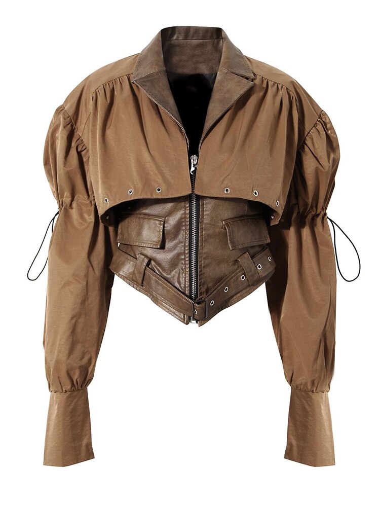 Leather Jacket - Brown