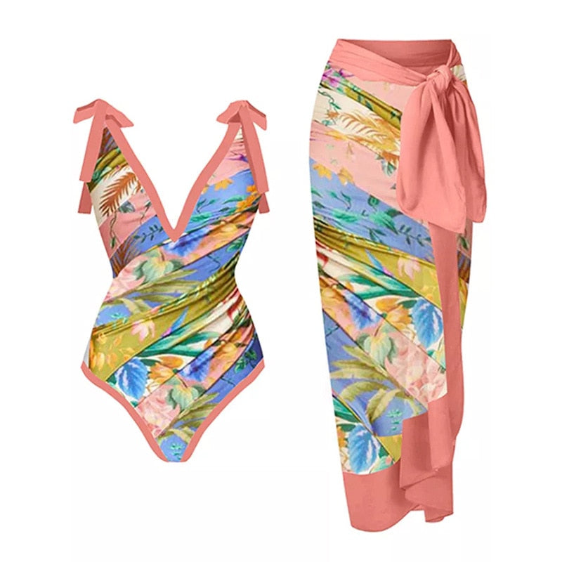 Swimsuit With Skirt Swimwear Cover Up