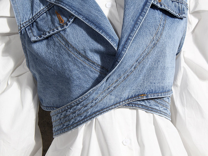 Denim Short Tops