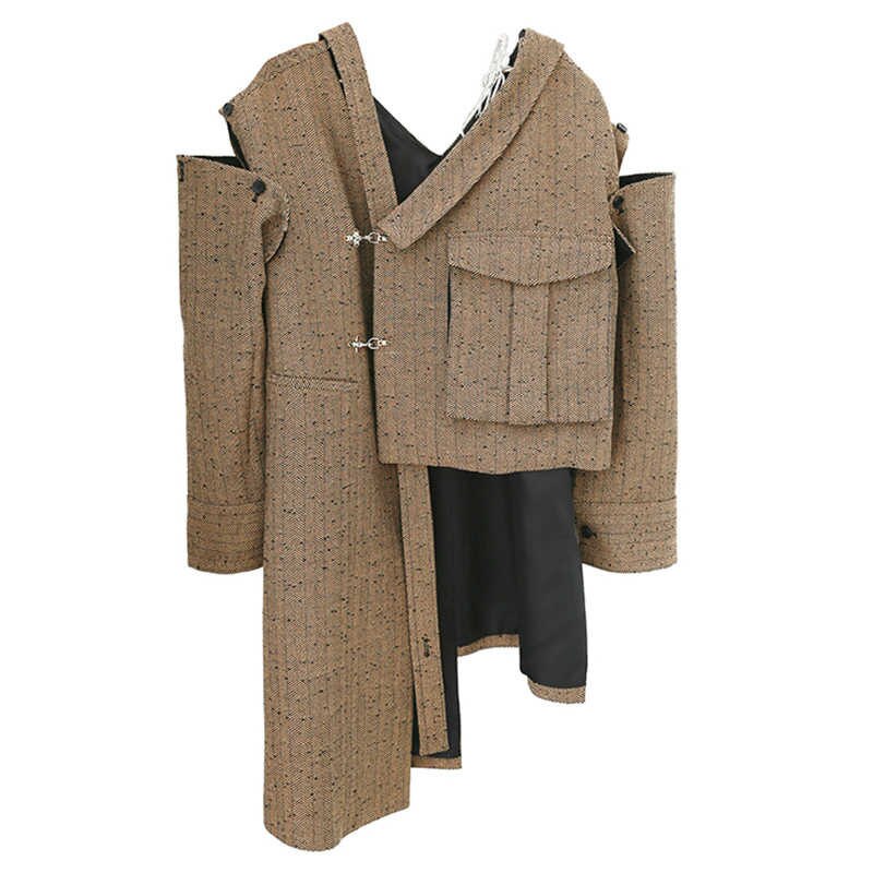 Wool Coat Long Sleeve Women