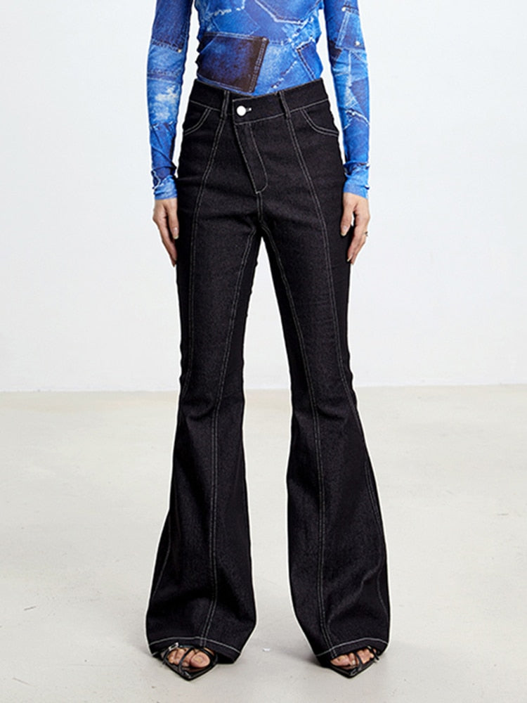 High Waist Denim Pant