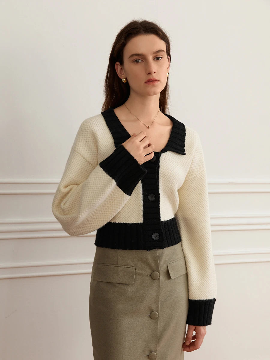 Knitted Neck Pullover Sweater