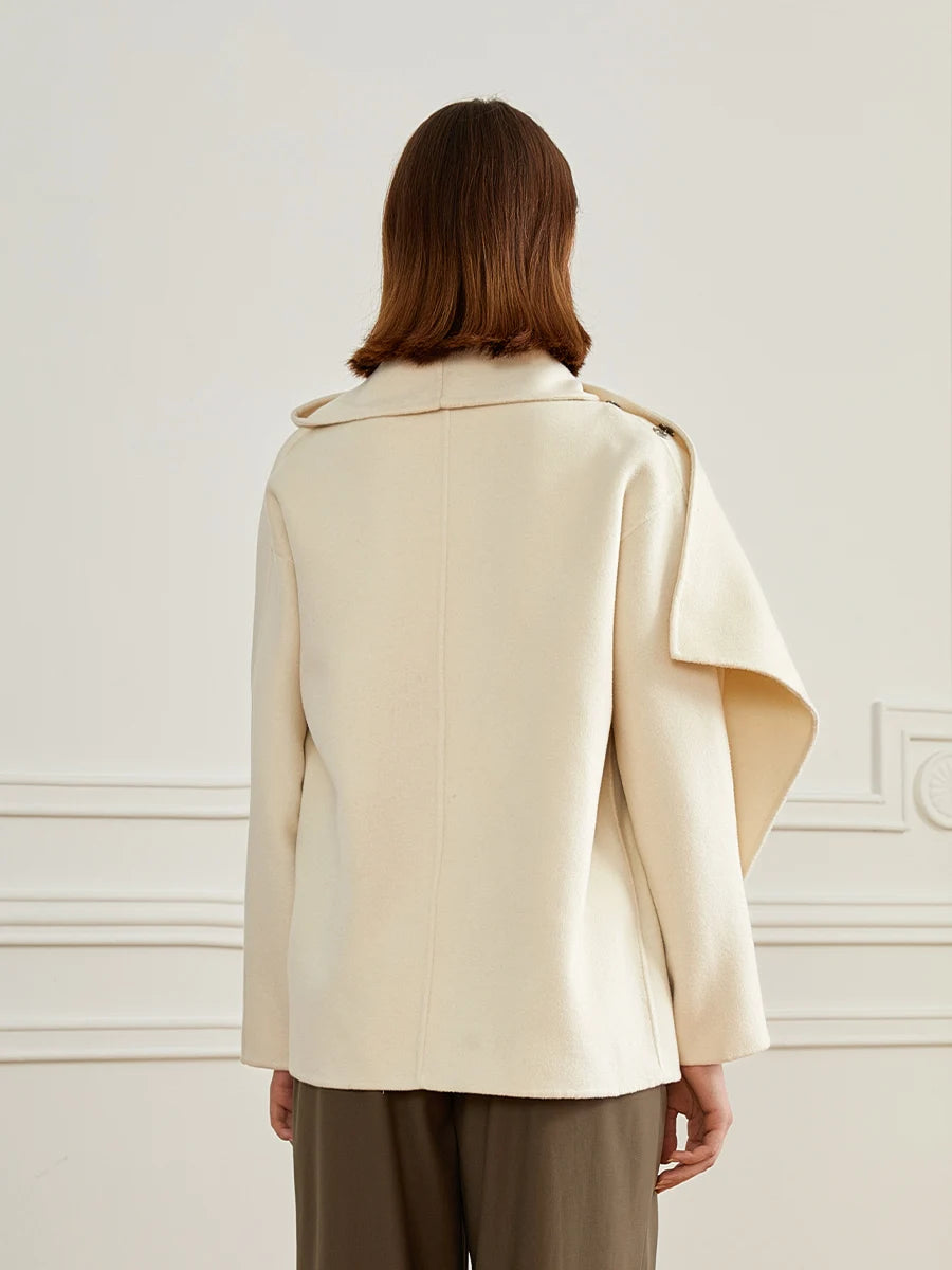 Cashmere Coat s Warm Shawl Double-sided