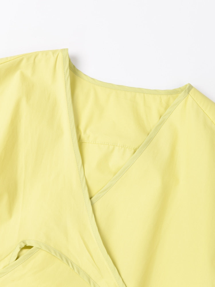 Women Yellow Blouse Long Sleeve