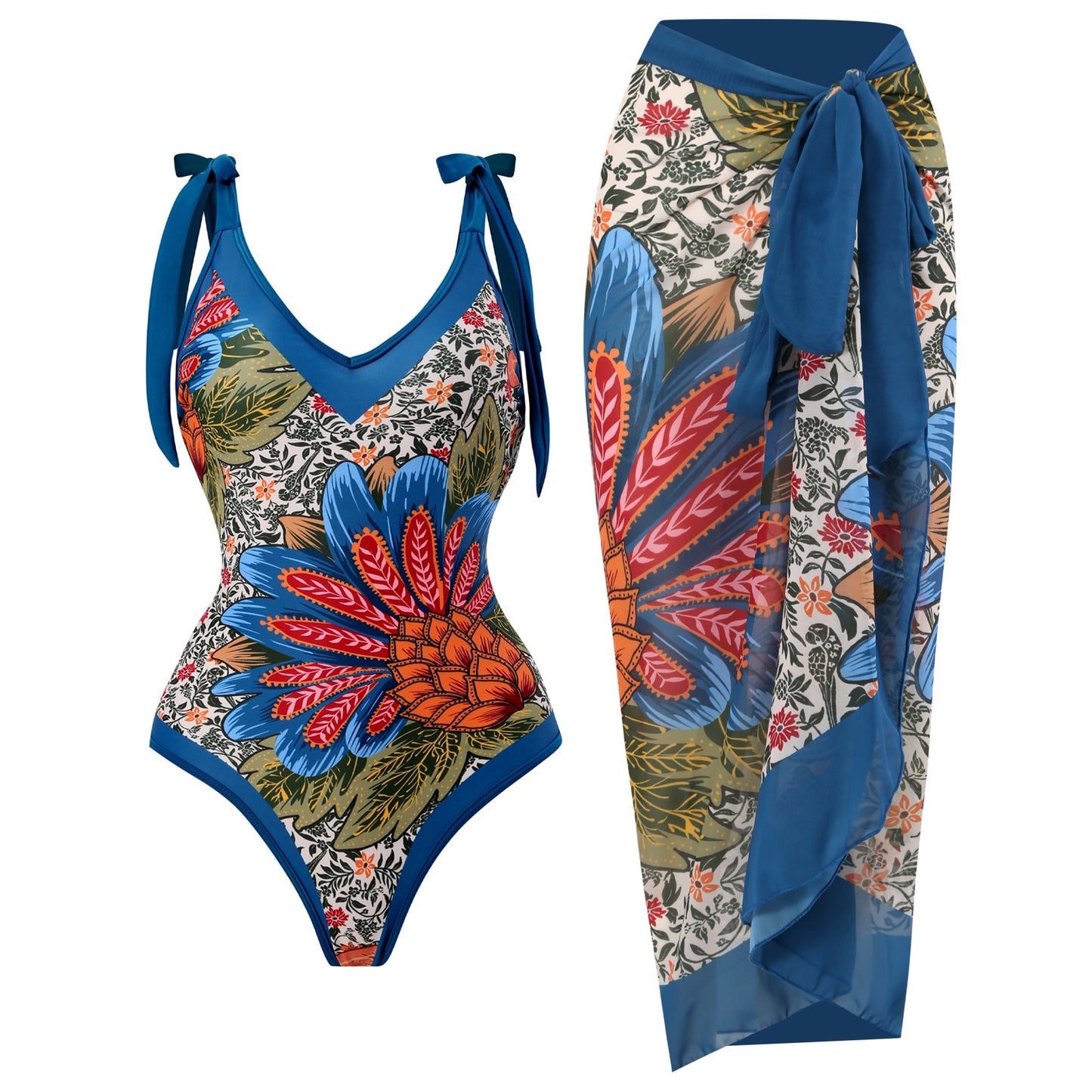 Swimsuits With Cover Up Swimwear Skirt