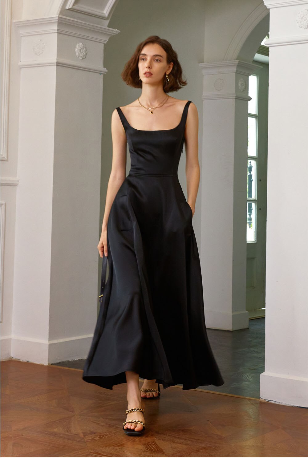 Long Dresses Sleeveless - Black