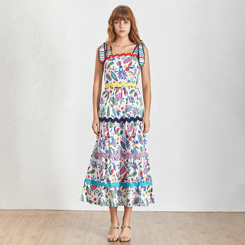 Summer Colors Print Women Dress