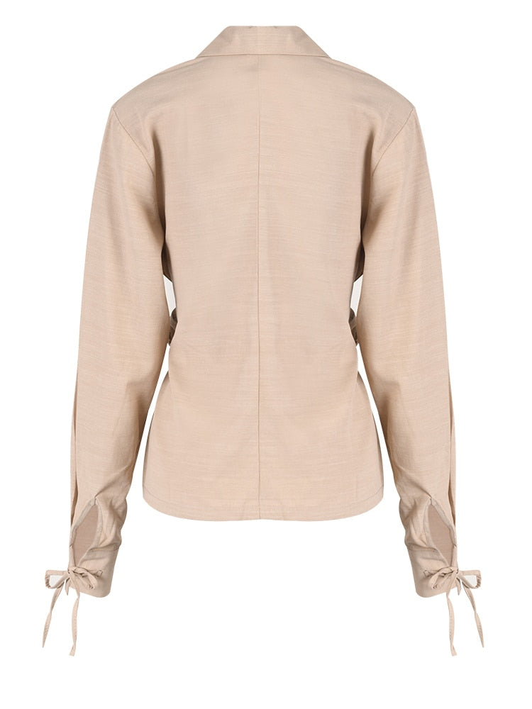 Khaki - Blazer Long Sleeve