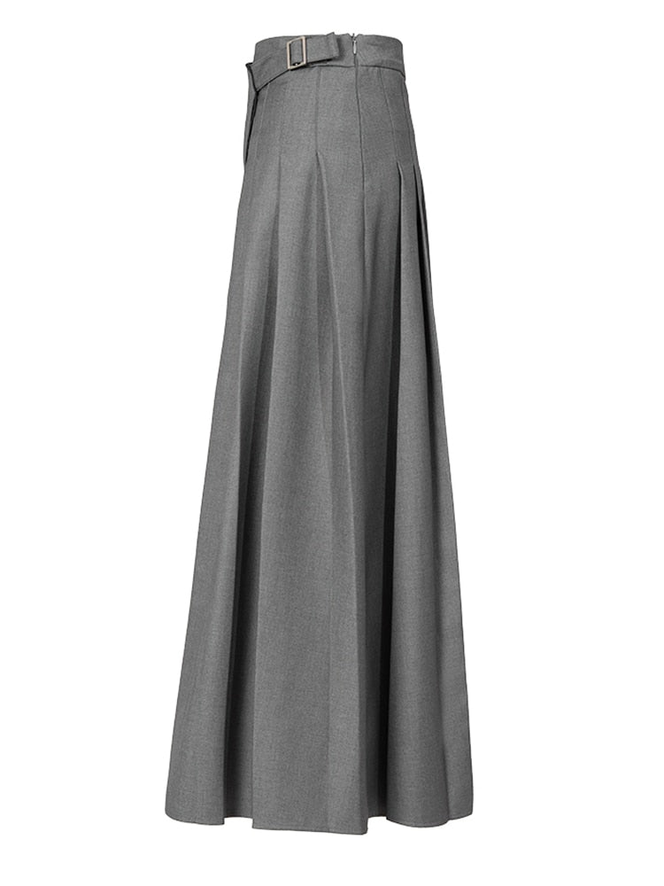 High Waist Long Skirt