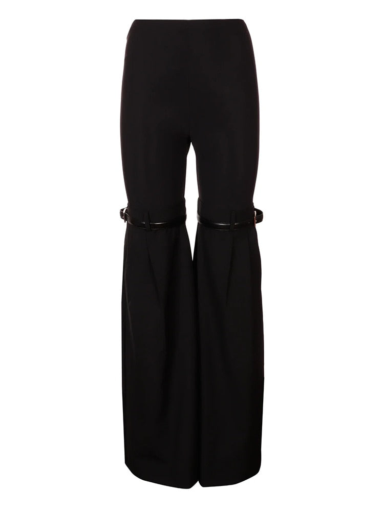 High Waist Trousers Black