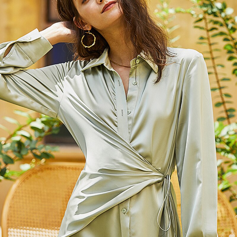 Shirt Dress Long Sleeve Midi