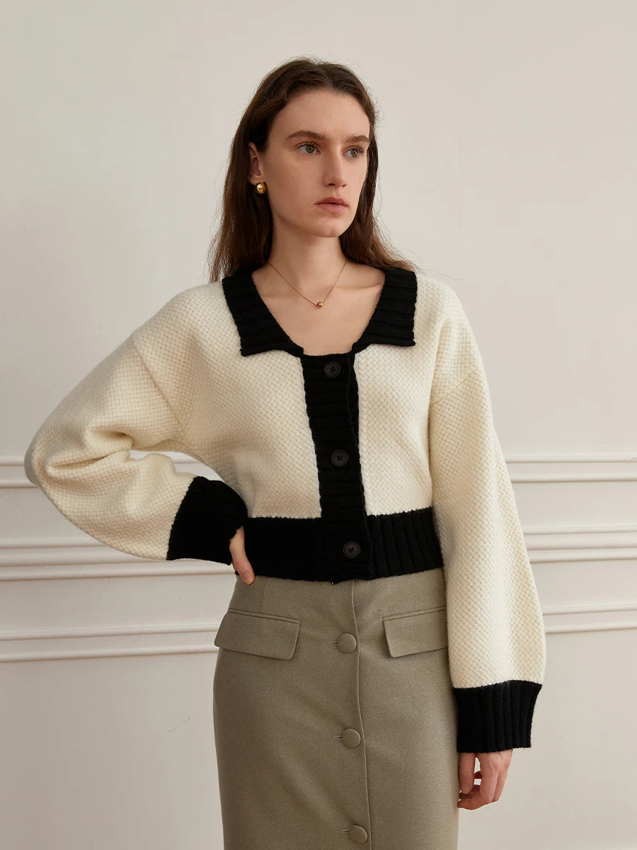 Knitted Neck Pullover Sweater