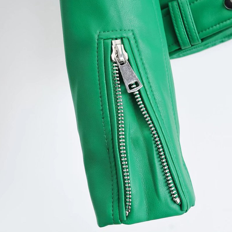 Leather jacket - Green