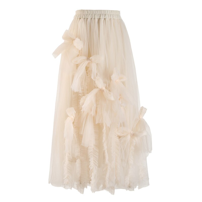 High Waist Ruffles Skirt